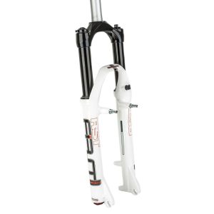 Вилка амортизационная RST F1RST, 26"х28.6, воздушная, 100мм, V+D, белая