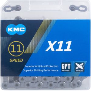 Цепь 5-303536 X11EPT EcoProTeQ 1/2x11/128 11ск. 118 звеньев, серебристая KMC