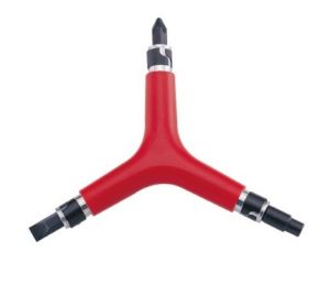 Ключ ICETOOLZ 74B1, 5 в 1, шестигранники 4, 6мм, отвертки, выталкиватель подш.