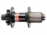 NOVATEC Втулка задняя D942SB-12 DH/FR 32HX14GX12X135, чёрная, без эксцентрика, 2 промподшипника, барабан: сталь, под 8-9ск., вес 397г