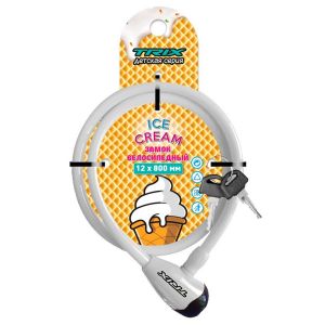 Велосипедный замок TRIX Ice Cream GK101.315, 12x800 мм