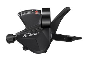 Шифтер Shimano Alivio, M3100, лев, 3ск индикатор, тр 1800мм, черный, б/уп ASLM3100LB