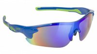 Очки солнцезащ.зерк.+чехол+прозр./синие/желт. линзы ирид. синяя оправа RAYON ONE MIGHTY