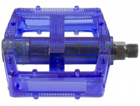 Педали M-Wave поликарбонатные BMX широкие ось Cr-Mo синие 5-311384