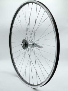 Колесо заднее 28" VD, гайки, 1 ск., ножной тормоз