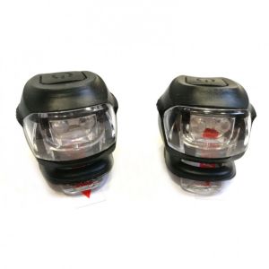 Фонари JY-267-2B, фара передняя, фонарь задний, силикон,блистер черный