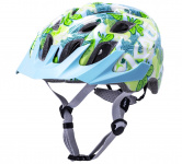 Шлем KIDS CHAKRA YOUTH Flora Blu 21отв. 52-57см 245г. цветы, зел-голуб-белый, CF. KALI