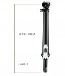 ZOOM Вынос складной телескопический со штоком FB-D308NLB-5, левосторонний, L:313-435мм, шток 105мм, чёрный