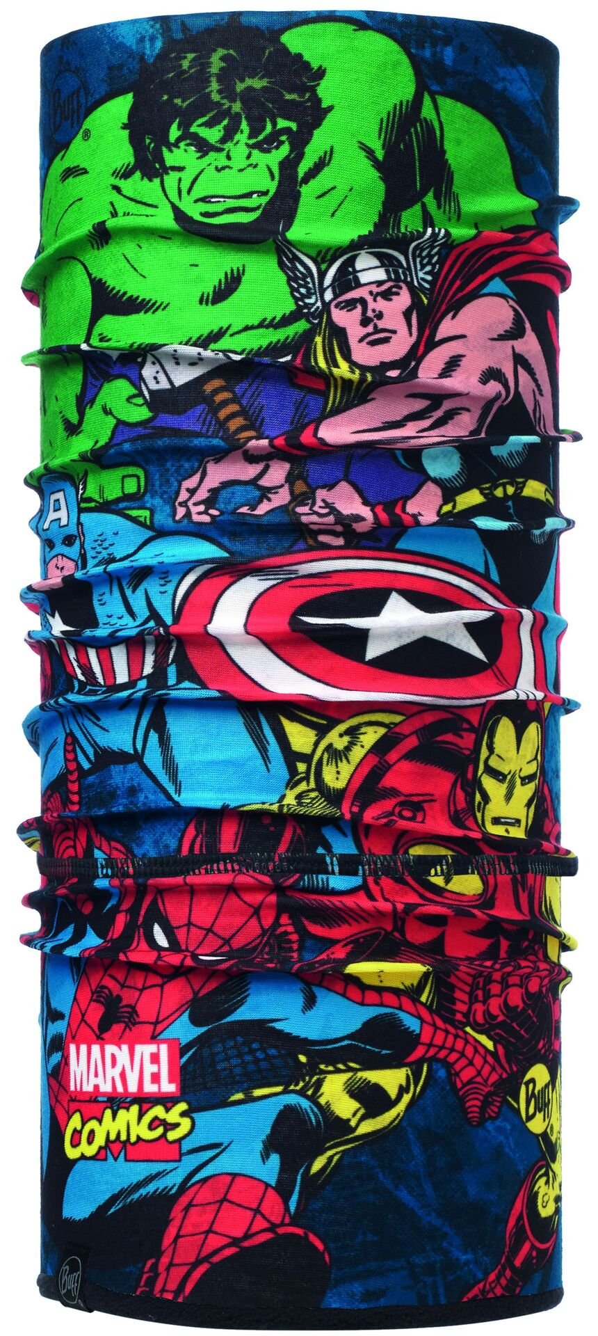Бандана BUFF SUPERHEROES POLAR READY TO FIGHT MULTI / BLACK (US:One size)