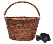 Корзинка плетёная быстросъемная, подходит к диаметру руля 22-25.4мм