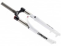 Амортизационная вилка RST Omega TNL, 26"х28.6, 100мм, D, белая