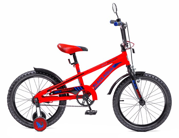 BLACK AQUA Wily Rocket 16 1 ск свет. колеса 2018