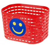 Корзина детская 20х14х13см пласт. универс. крепл. на руль/багаж. (48) красная