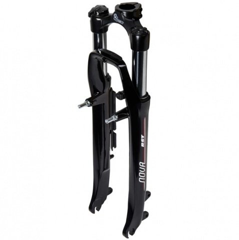 Амортизационная вилка RST Nova Т, 700Сх1" резьба, 60мм, V+D, черная