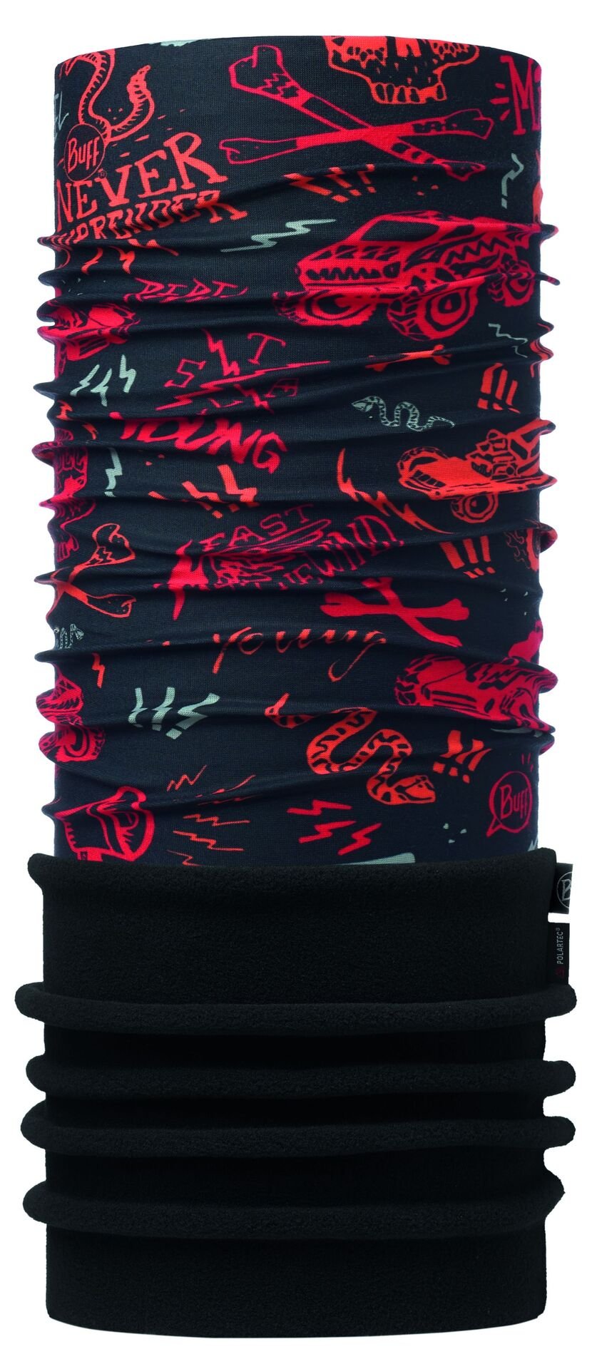 Бандана BUFF POLAR JUNIOR REBEL BLACK / BLACK (US:One size)