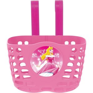 Корзина детская 22х14х15см пласт. универс. крепл. на руль 2-мя ремешками, розовая ПРИНЦЕСА
