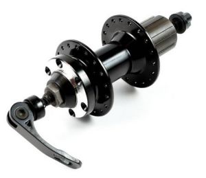 Втулка задняя (36H/QR/disk/135mm), промподшип., черная