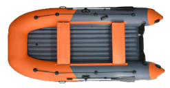 Надувная лодка BOATSMAN BT380A цвет графитово-оранжевый