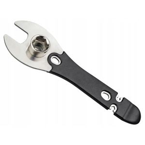 Ключ 4в1 BIKE HAND YC-626-15D педальный 15 мм, 3.2/3.5 мм ключи для спиц, монтажка, с головками на 14/15 мм