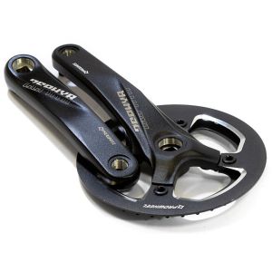 Шатуны Prowheel 1ск., 38 зуб., 1/2х3/32,сталь  шатуны 170мм, , резьба 9/16, под квадрат, черные