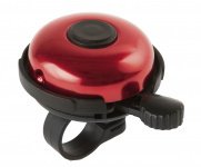 Звонок алюминиевый/пластик D=53мм черно-красный (на блистере) M-WAVE