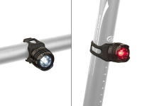 Фара 8-12040130 1д/3ф+зад.1д/3ф 5 люмен SPARK AL, перед. с батар. черн.алюмин. корпус (20)AUTHOR