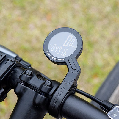 Велокомпьютер CAT EYE Quick 7 функций, беспроводной, черно-красный