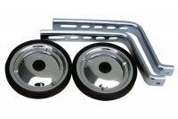 Колеса детские на 12-20" с крепежом балансирные металлические 128мм хромир.(25)