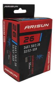Камера ARISUN STANDARD 26"x1.50/2.20, AV 33мм, бутил 0.9мм
