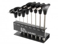 BIKE HAND YC-TPHB-10 Г-образные шестигранники 2/2,5/3/4/5/6/8/10мм со скошенным торцом на подставке, комплект