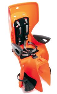 Детское велокресло BELLELLI Summer на багажник, оранжевый с черным