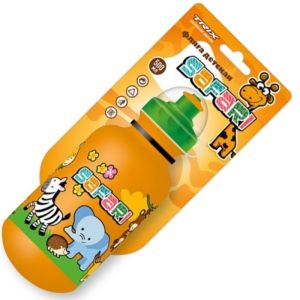 Фляга TRIX Safari детская, 500 мл, защитная крышка, LDPE, оранжевая