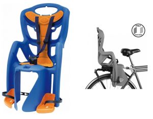 Детское велокресло BELLELLI Pepe на багажник, синий