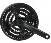 Система 3ск. Mighty, 48/38/26T, для 7-8ск., 170мм, с защ., шатуны с пласт. покр., 5-351246