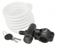 Замок велосипедный противоугонный S 10.18 белый M-WAVE