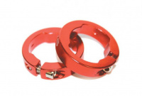 Руч./фиксаторы кольцевые СLR алюминиевый анодированный красные CLARK`S