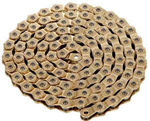 Цепь KMC HL1 Halflink, 1ск., 100 зв., золотой