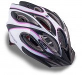 Шлем AUTHOR спорт. с сеточкой Skiff 144 Prl жен. 14отв. INMOLD фиол.-белый 52-58см 8-9001265