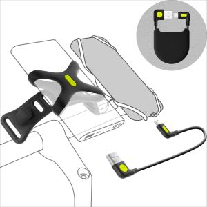 Держ. для POWER BANK Bike Phone Charger Accessory Kit силик., крепление на руль, вынос. раму BONE, 07-210410