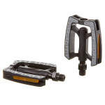 Педали FP-212, ось 9/16, пласт. прорезин.