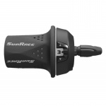 Перекл-ль скоростей TSM21.L300.GS0.HP, 06-201575 Грипшифт M21 лев, 3ск, трос 1700мм, инд. ПЭТ уп. SUNRACE NEW