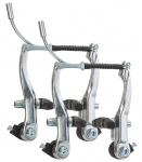 Тормоза V-Brake BLF-A4 102 мм алюминиевые серебристые, комплект на 2 колеса