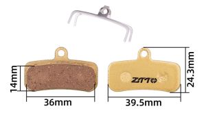 Тормозные колодки ZTTO MJ-01E для тормозов SAINT M810, M820/ZEEM 640/QUADIEM