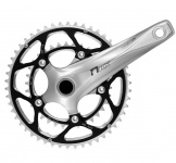 Система SUNRACE RX, звёзды Al7075, 50-34T, BCD 110мм; шатуны кованый AL6061,172,5мм, с кареткой ISIS