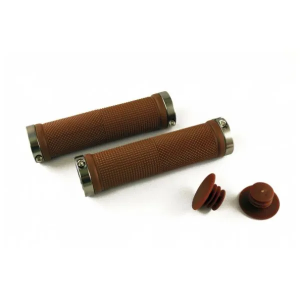 Грипсы CLARK`S CLO201, анодированные фиксаторы, коричневый Грипсы CLARK`S CLO201, анодированные фиксаторы, коричневый