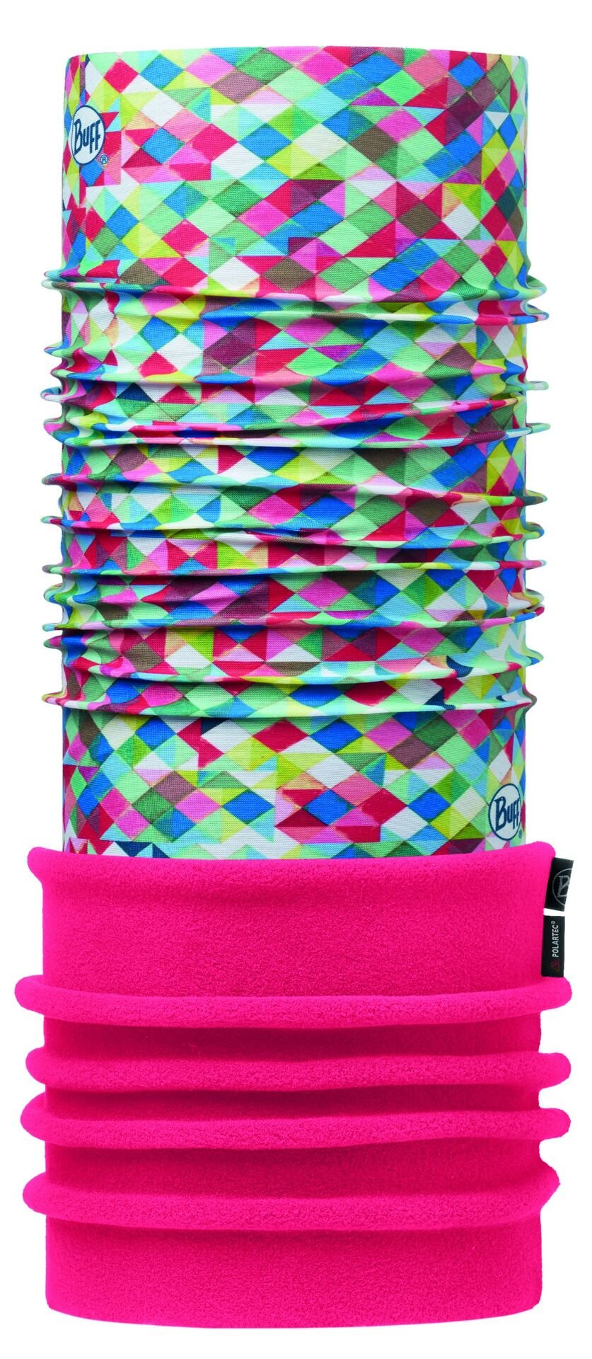 Бандана BUFF JUNIOR POLAR BUFF PIERROT MULTI / PINK FLUOR (US:One size)