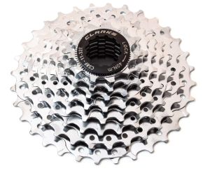 Кассета  8ск. 3-843 SHIMANO-совмест. 8x11T-13T-15T-18T-21T-24T-28T-32T серебрист. C-8SC  CLARKS