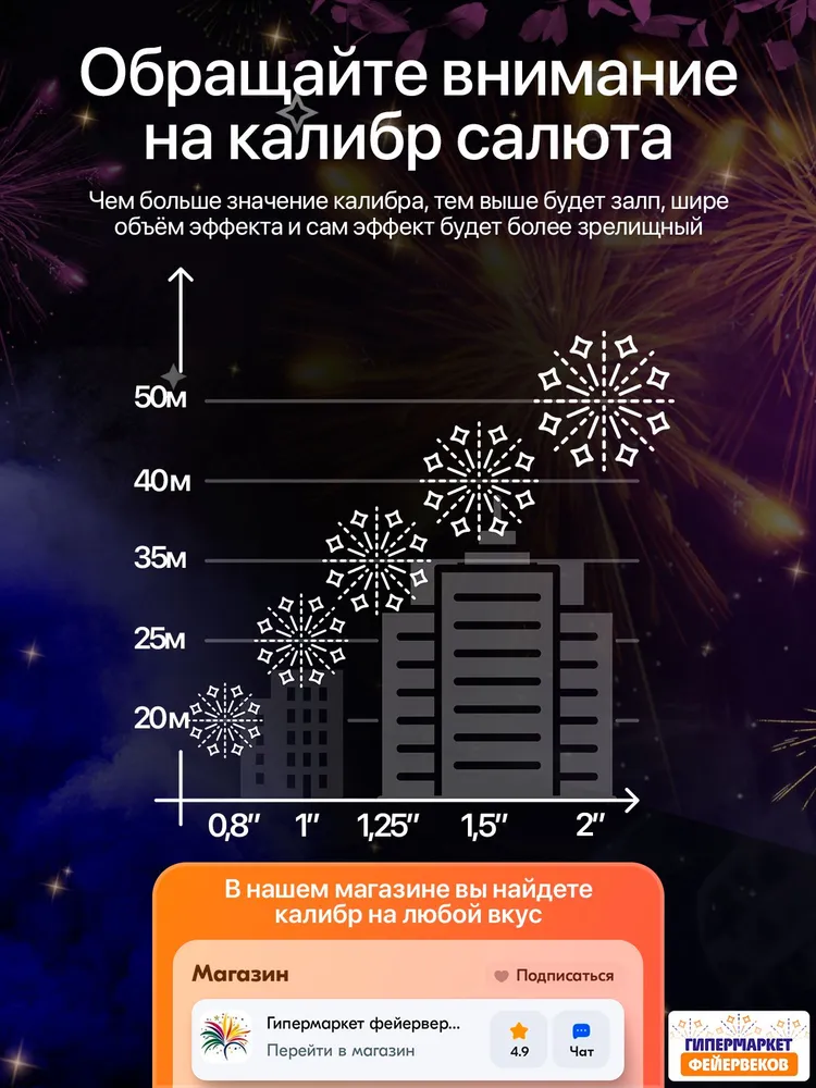 Батарея салютов MAXSEM Shock, 25 залпов, SB-25-03