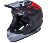Шлем Full Face KALI Zoka Mat Blk/Red/Gry Y/L 6отв. 52-53см, черн-красн-сер, ABS, 02-10620123