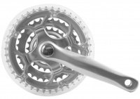 Система пер. 7-8скор. алюм/сталь 22/32/42зуб. с защ. 170мм серебр.